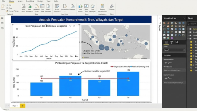Line Chart PowerBI - Komunitas Power BI Indonesia
